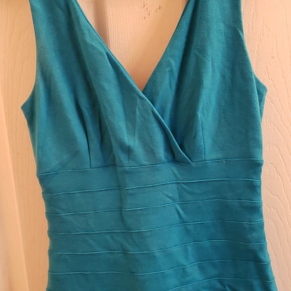 Express Blue X Small Banded Dress - Picture 2 of 5